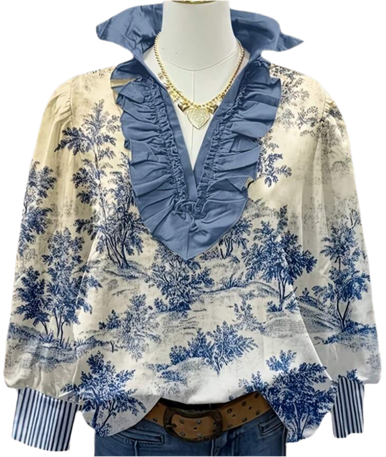 VINTAGE BLUES TOP