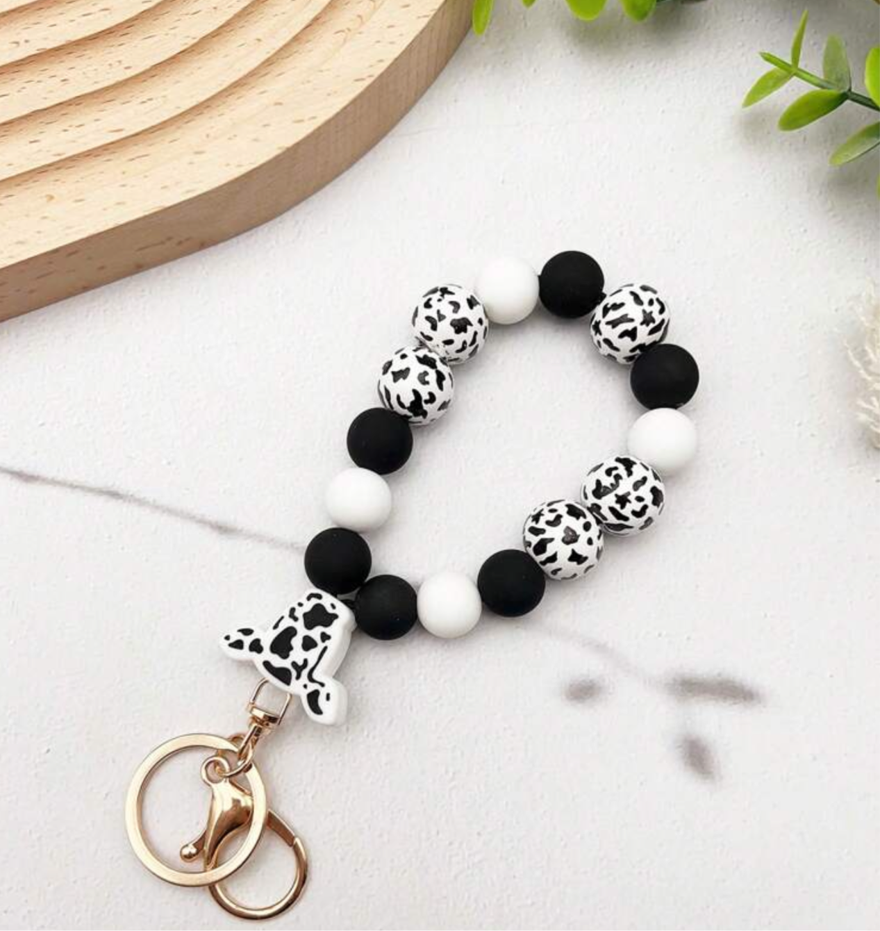 Spotted Cow Keychain
