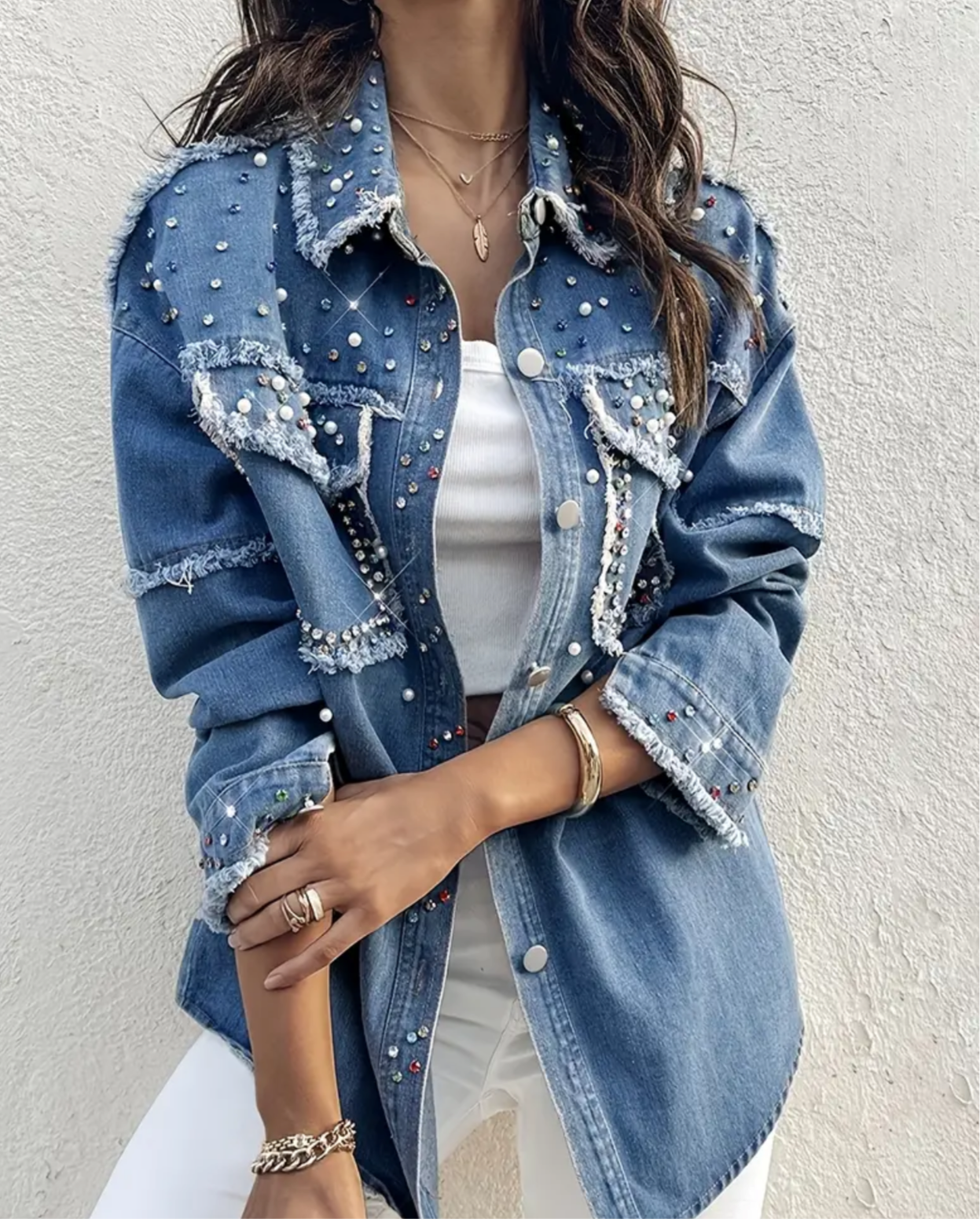 Dolly & Denim Shacket