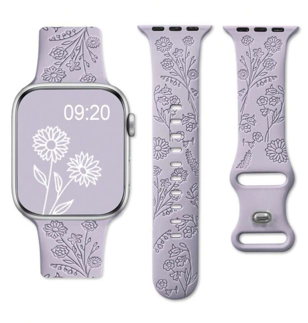 Apple Watch Band - Floral Embossed 38mm, 40mm, 41mm