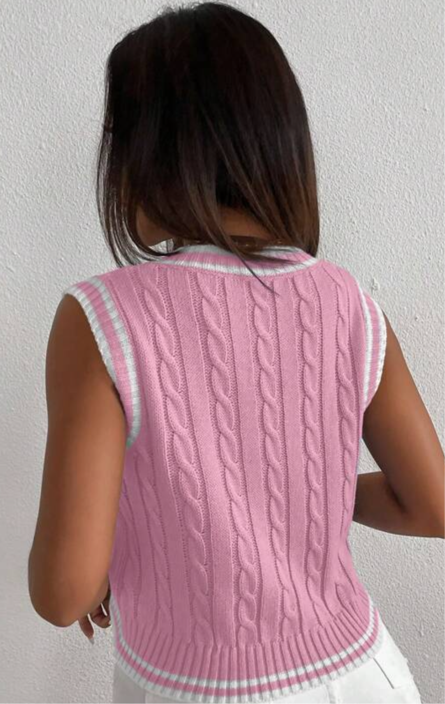 Hello Spring Sleeveless Sweater