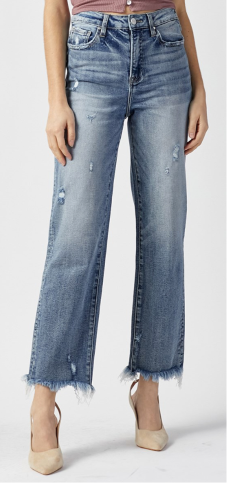 Zoe by Risen High Rise Straight Leg Jeans