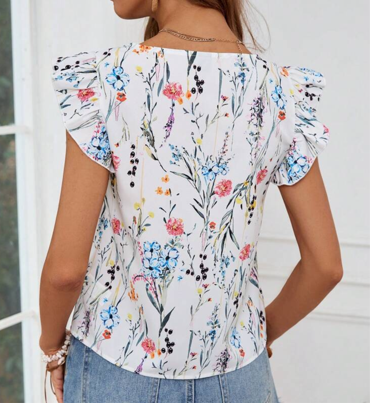 Simple Summer Floral Top