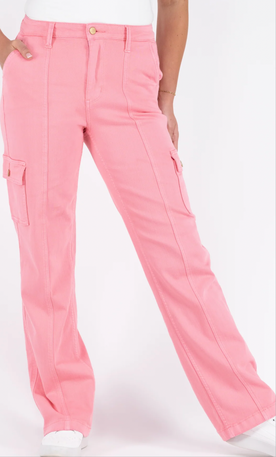 Judy Blue Cargo Straight Leg Jean