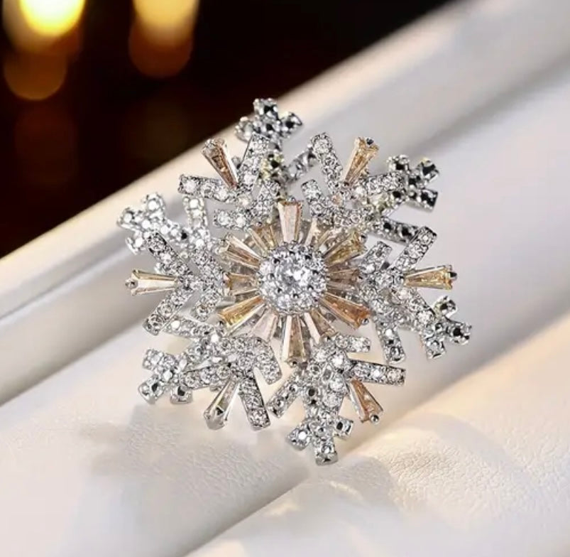 Snowflake Spinner Ring