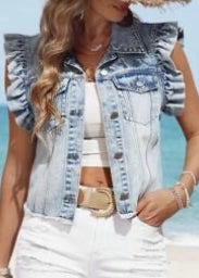 Butterfly Effect Denim Vest