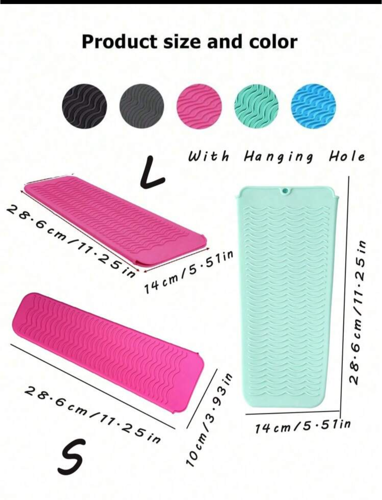 Heat Resistant Silicone Mat/Travel Bag