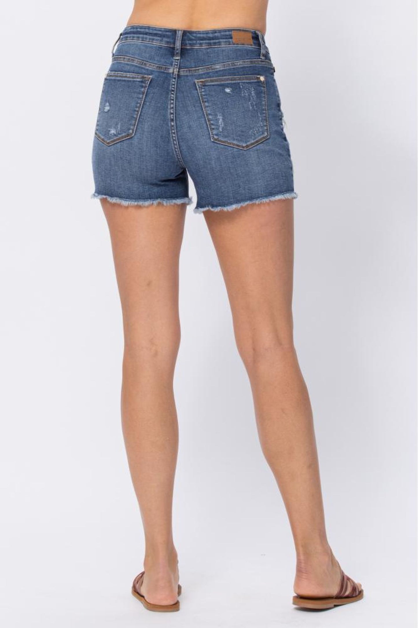 Judy Blue Hip Hop Flower Patch Shorts