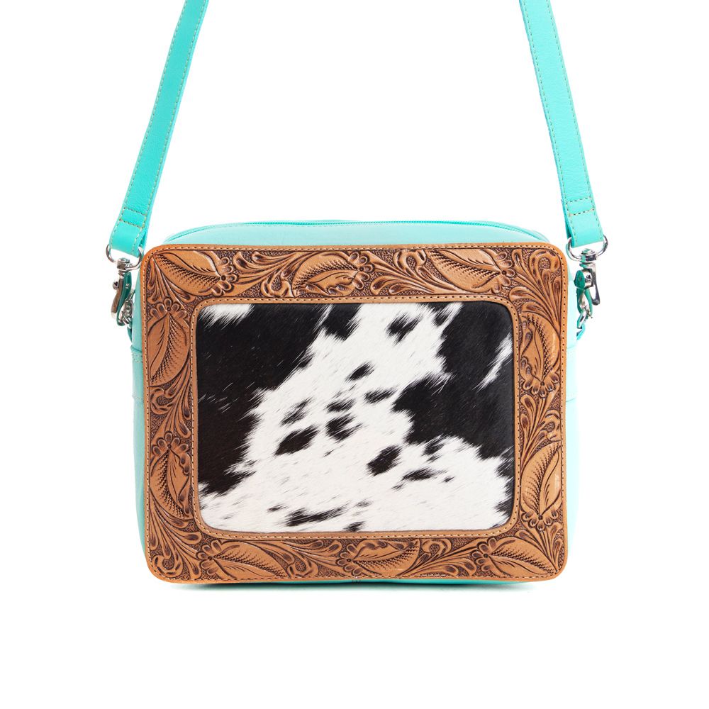 MYRA HIGHSTONE SMALL HAND-TOOLED BAG