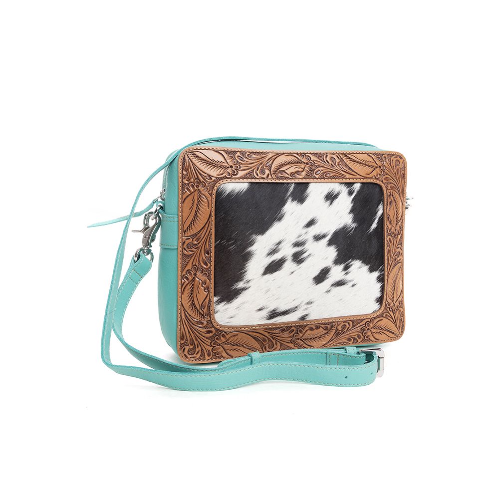 MYRA HIGHSTONE SMALL HAND-TOOLED BAG