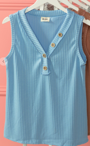 Double Cord Rib Knit Tank