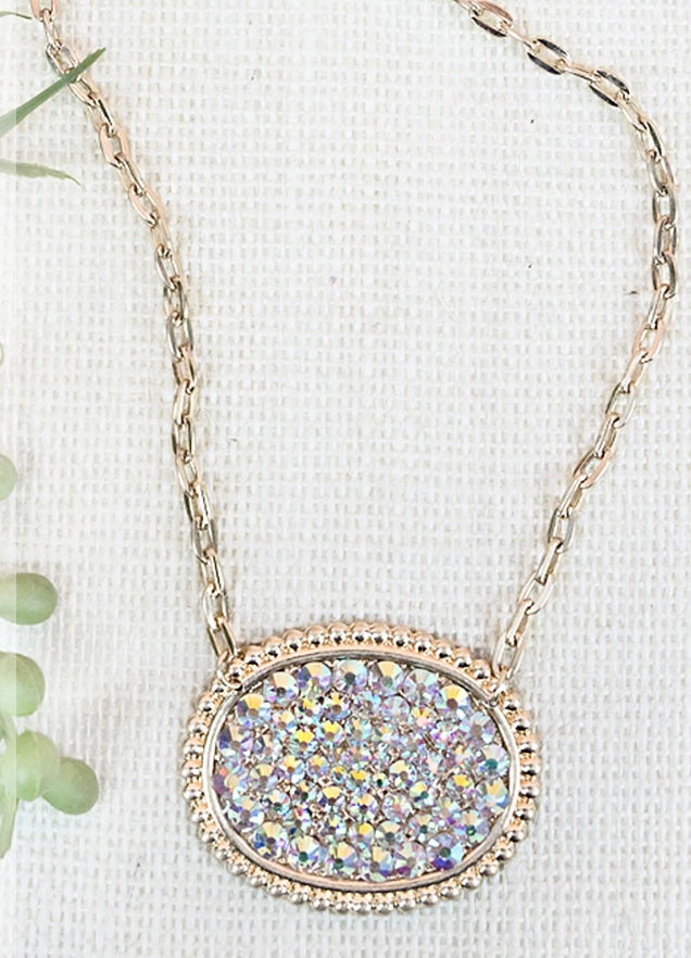 Goldstone Pave Necklace