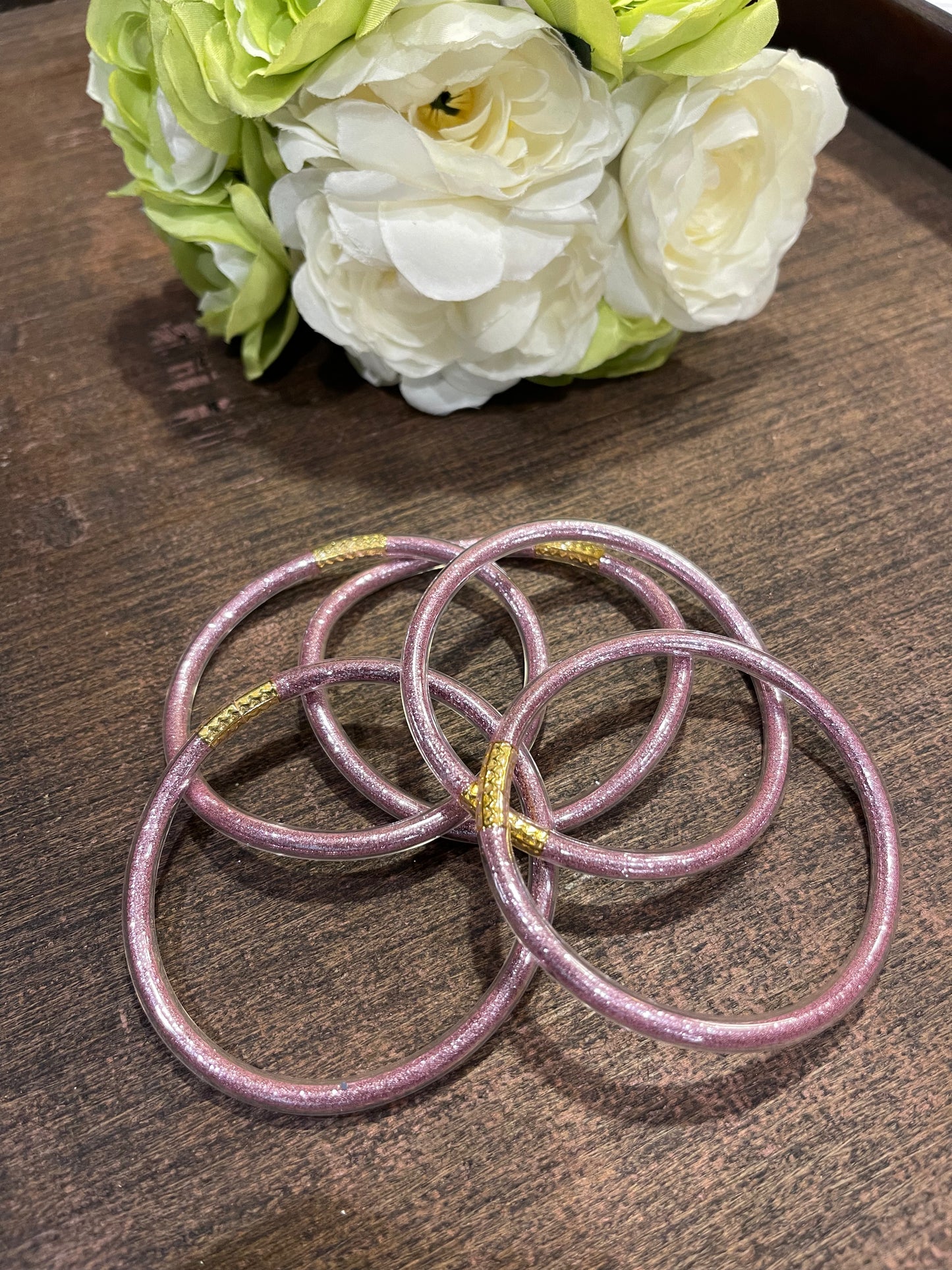 Glitter Jelly Bangle Bracelet