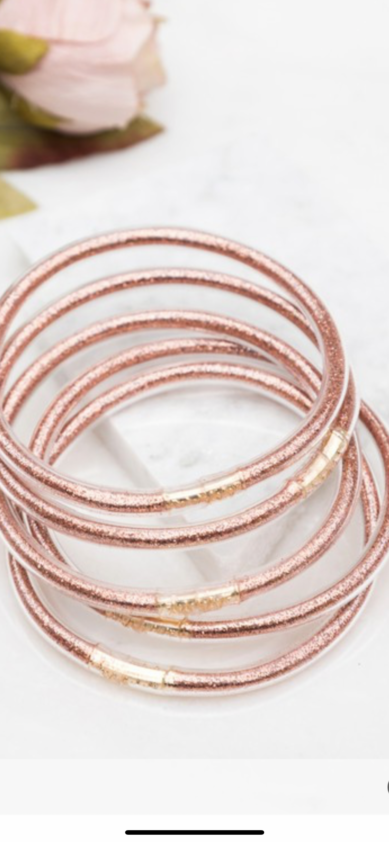 Glitter Jelly Bangle Bracelet
