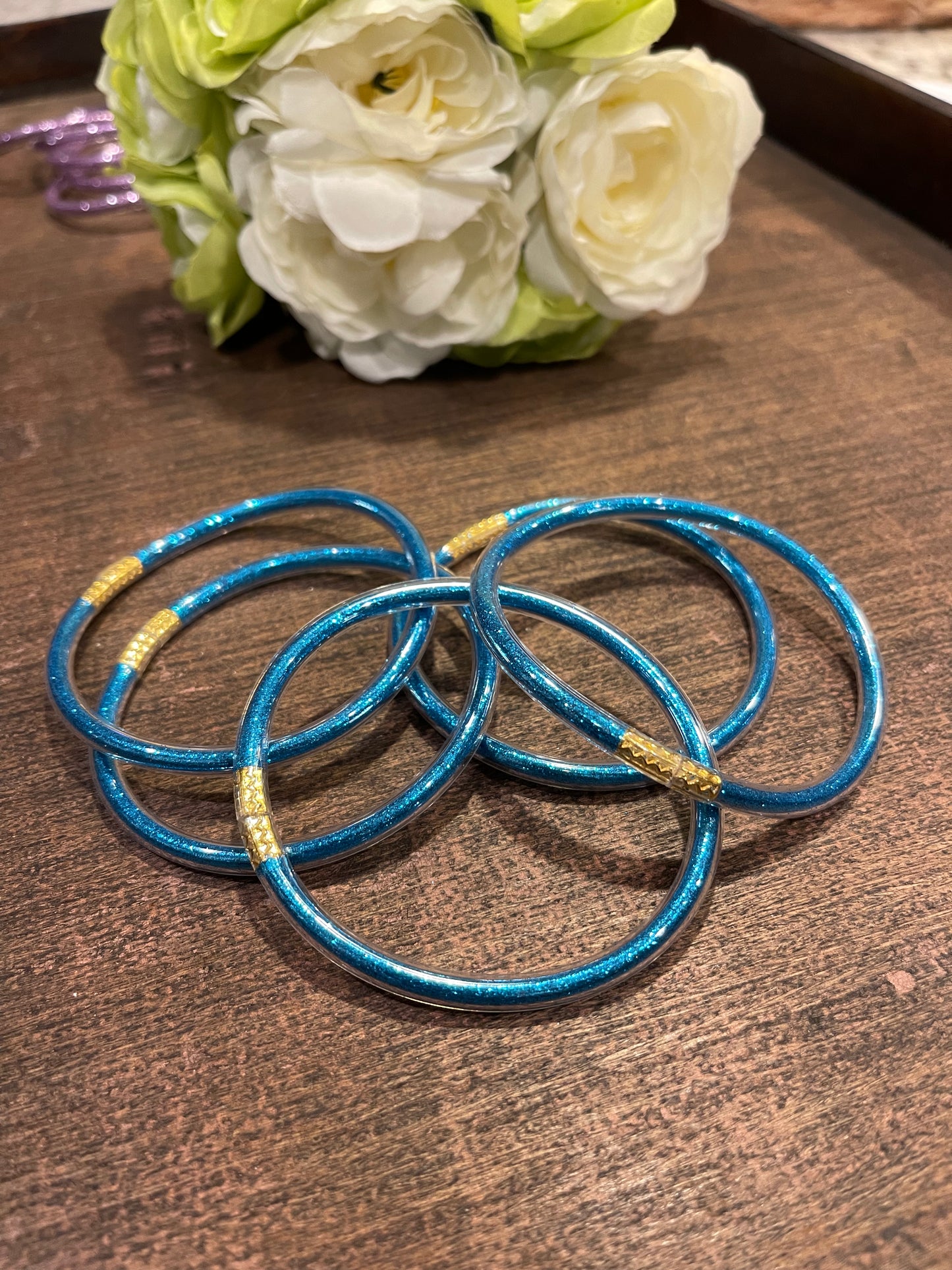 Glitter Jelly Bangle Bracelet