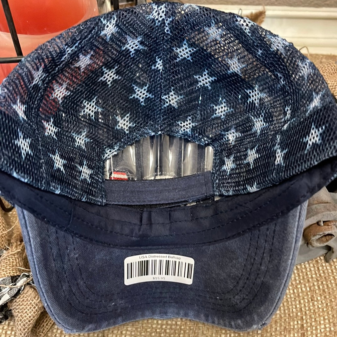 USA Distressed Ballcap
