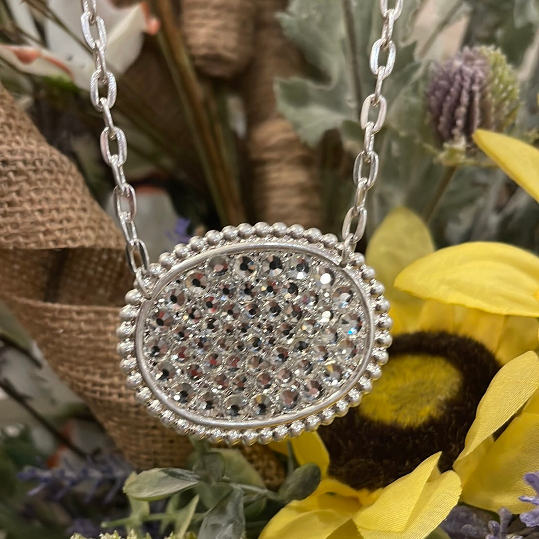 Silverstone Pave Necklace