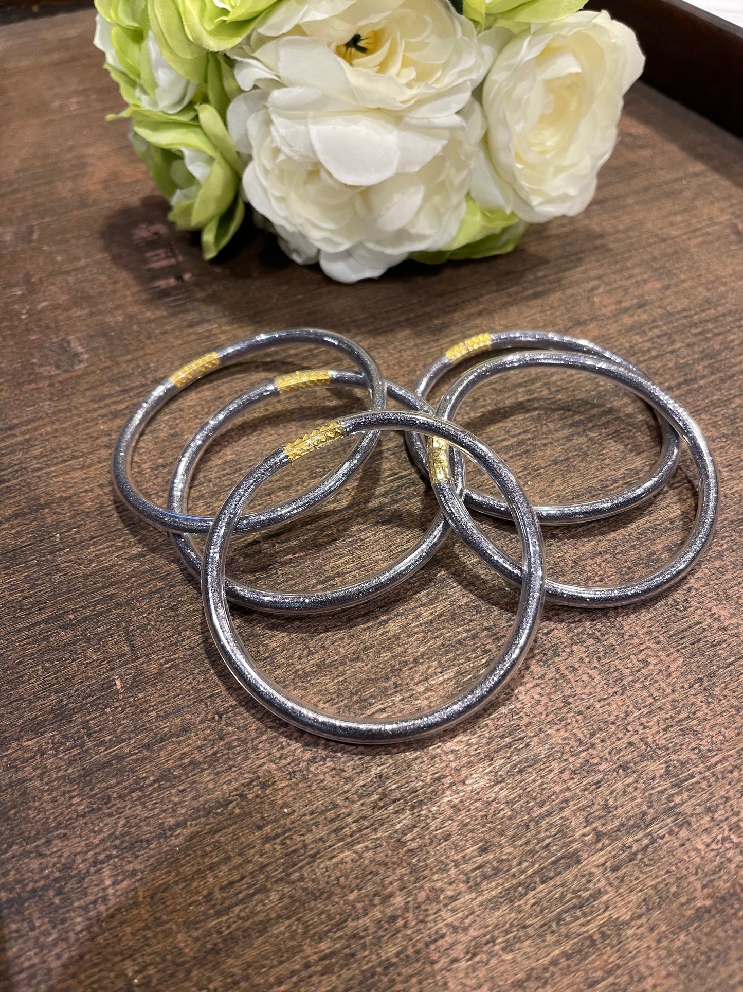 Glitter Jelly Bangle Bracelet