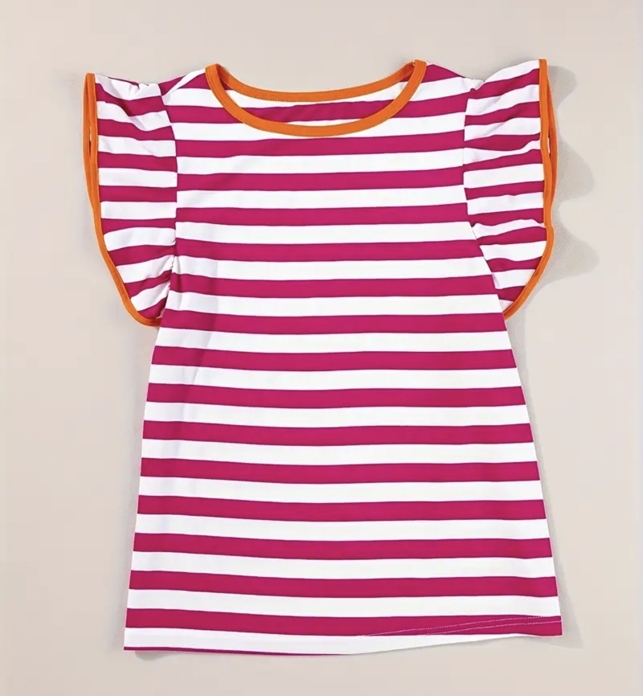 Orange Zest Stripe Top