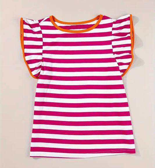 Orange Zest Stripe Top