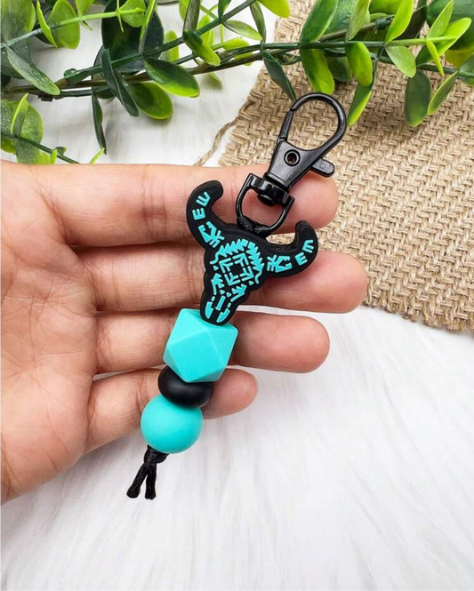Steer Skull Keychain