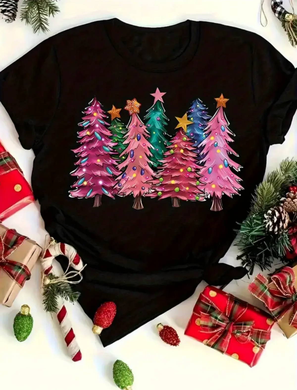 Pink Christmas Top
