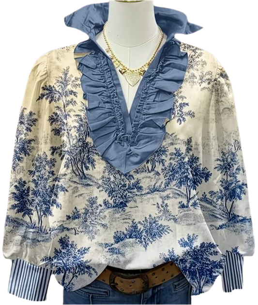 VINTAGE BLUES TOP