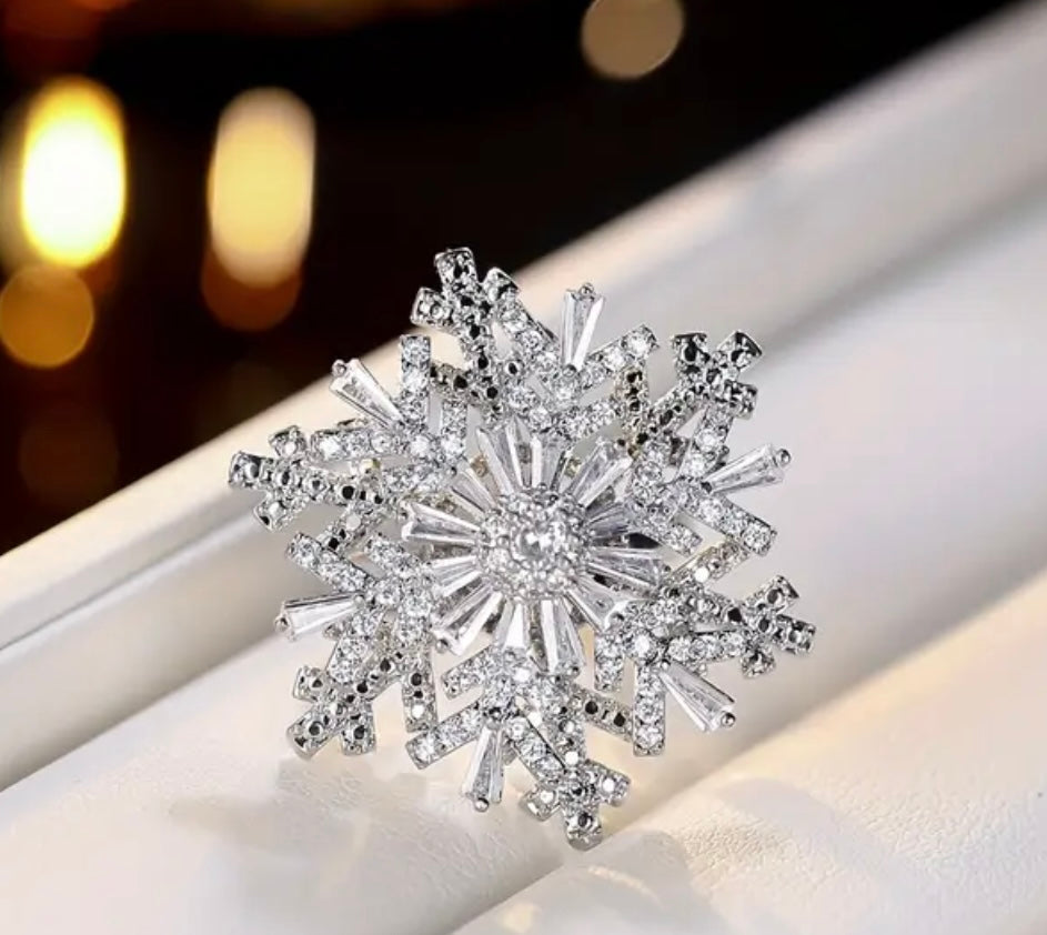 Snowflake Spinner Ring