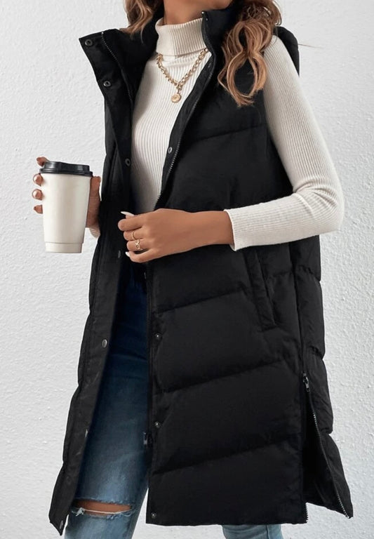 Not Your Average Long Hooded Vest
