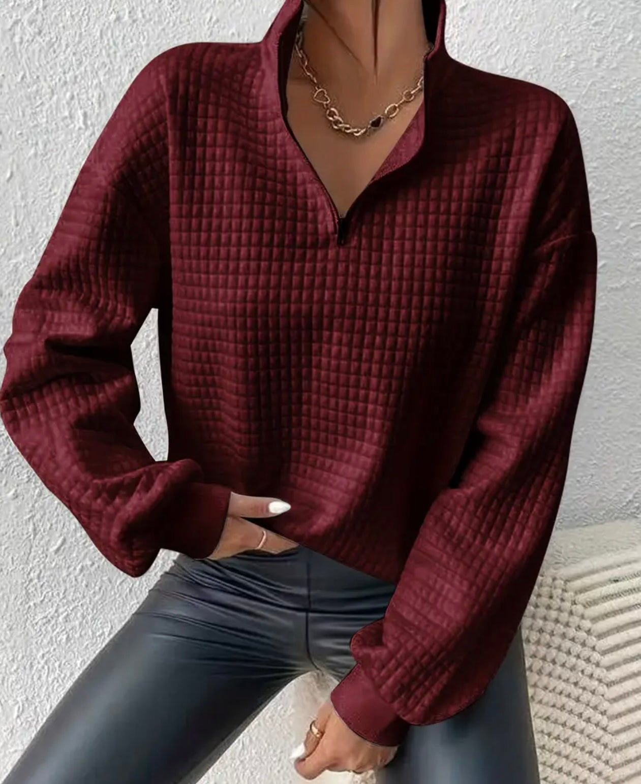 Quilted Casual Comfort Top