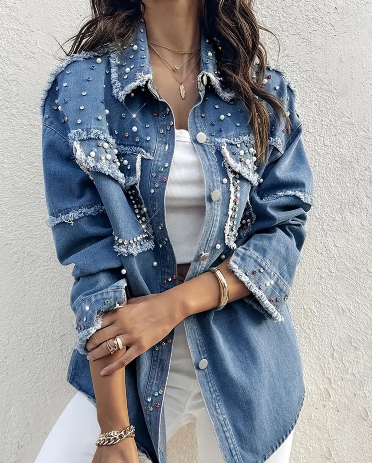 Dolly & Denim Shacket