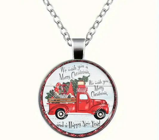 Christmas Scene Pendant Necklace