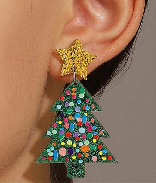 Christmas Star Earrings