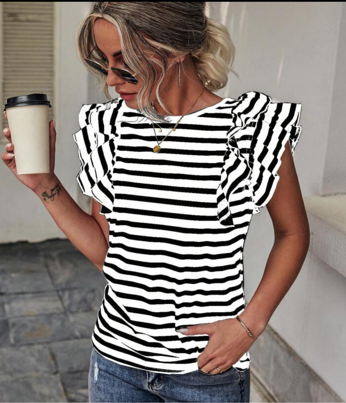 Ruffles and Stripes Top