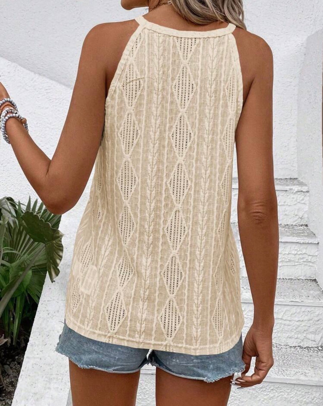 Pattern Play Ribbed Tank