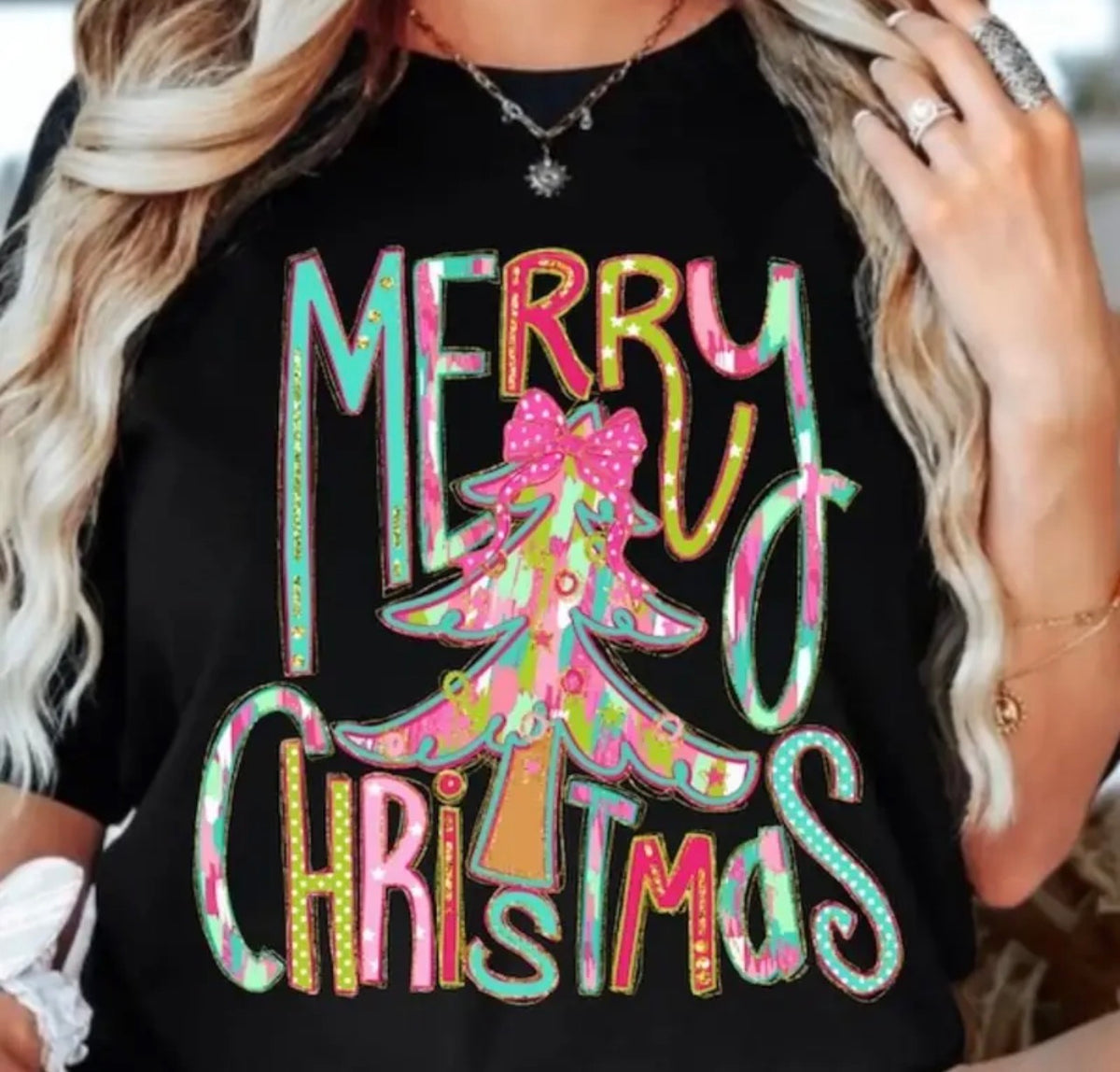 Whimsical Merry Christmas Tee