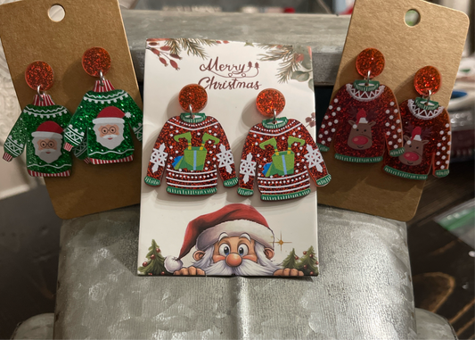 Christmas Sweater Earrings
