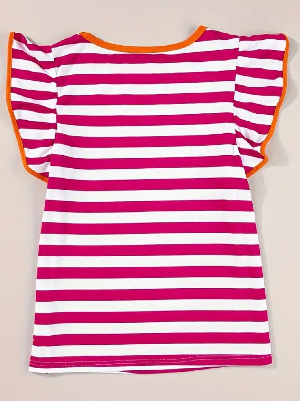 Orange Zest Stripe Top