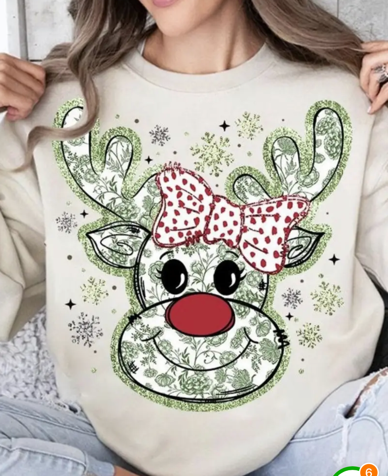 Playful Reindeer Top