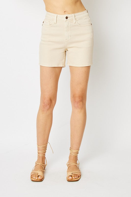 Judy Blue Embroidery Stitch Shorts