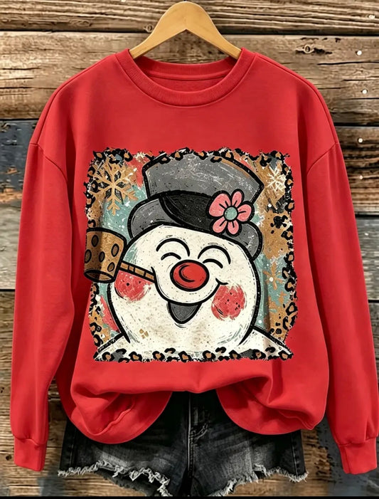 Retro Frosty the Snowman - Red