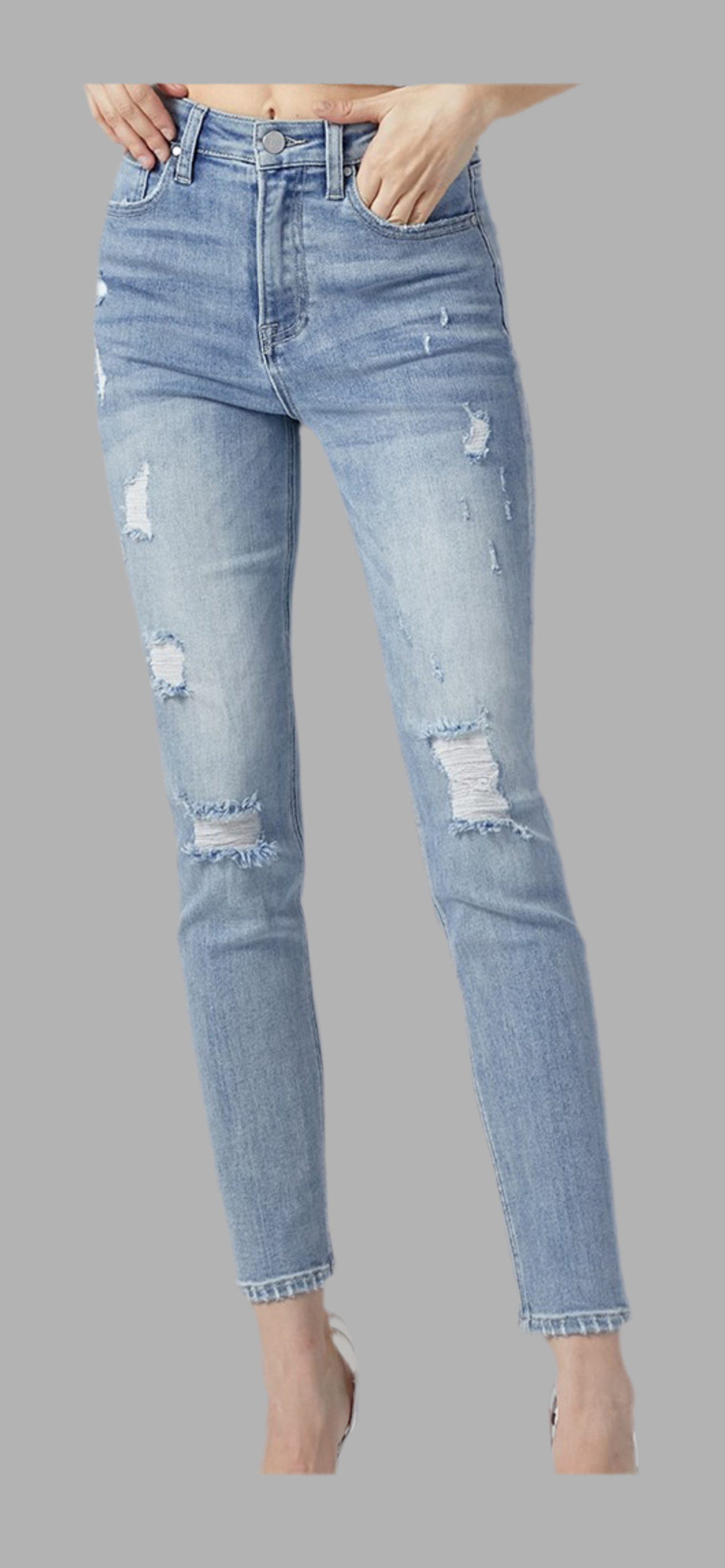 Risen Rachel Distressed Skinny Jean