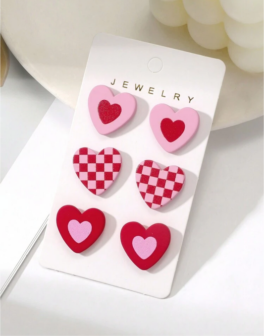Three of Hearts Earrings