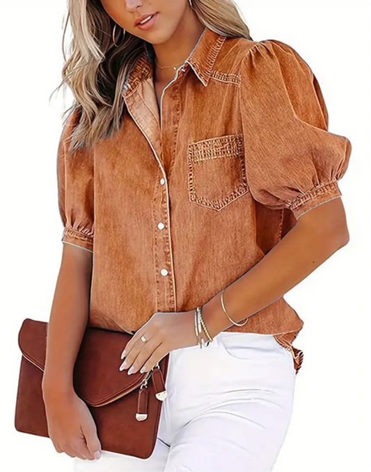 SOFT SKY & FALL LEAVES TOP