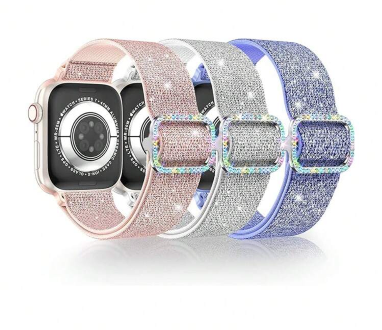 Sparkle with Glitter Nylon Apple Watch Band