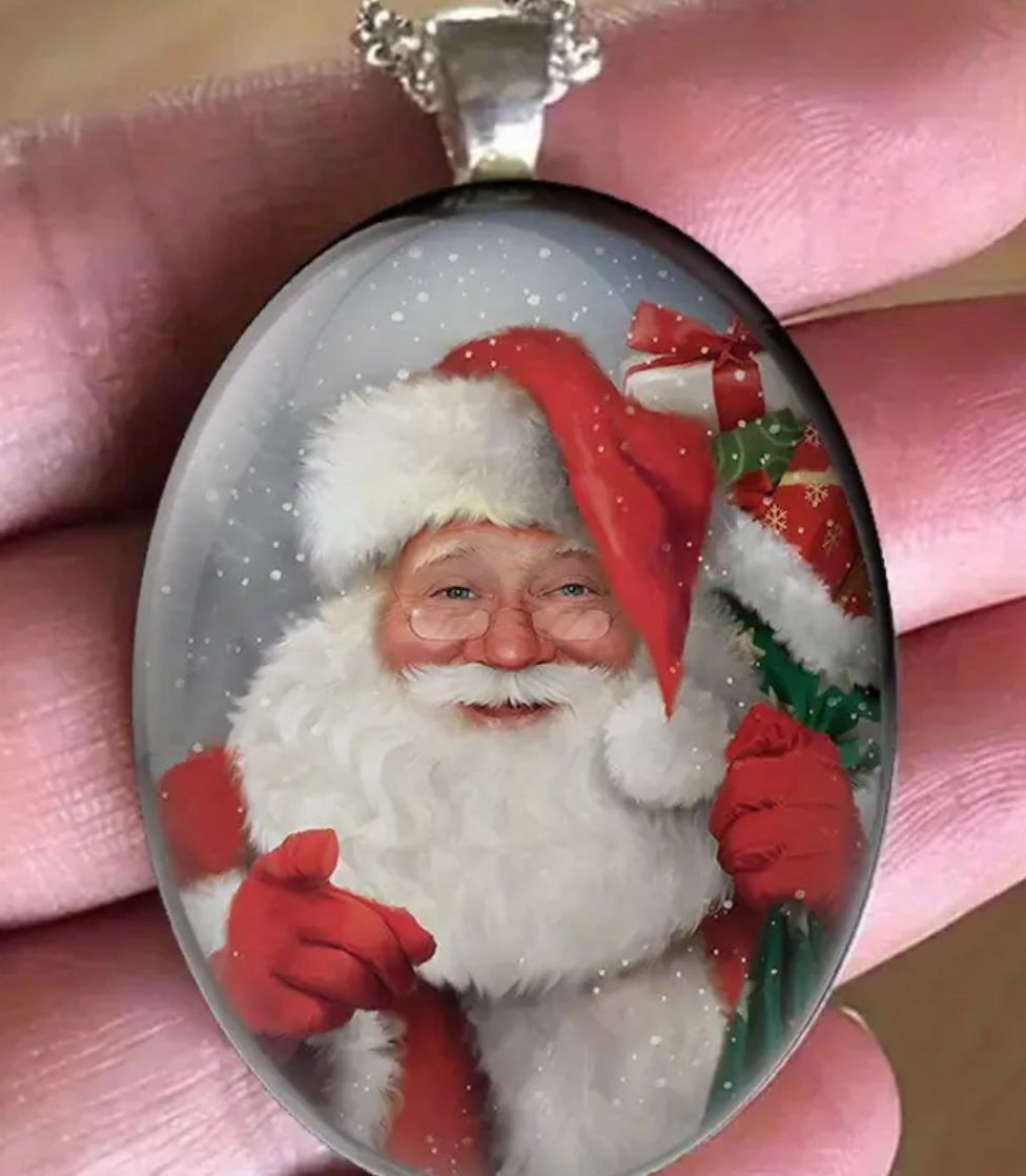 Jolly Santa Necklace