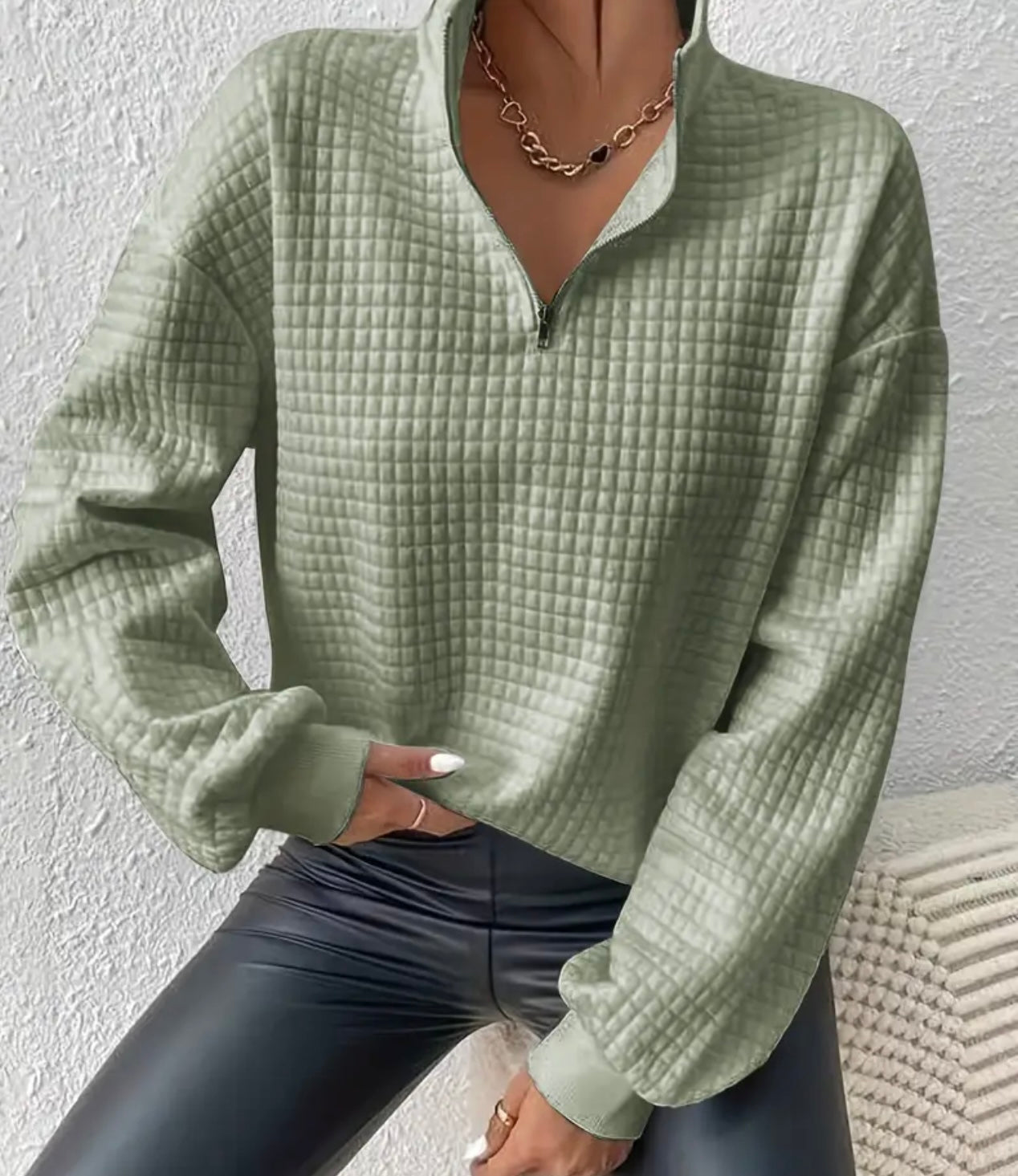 Quilted Casual Comfort Top