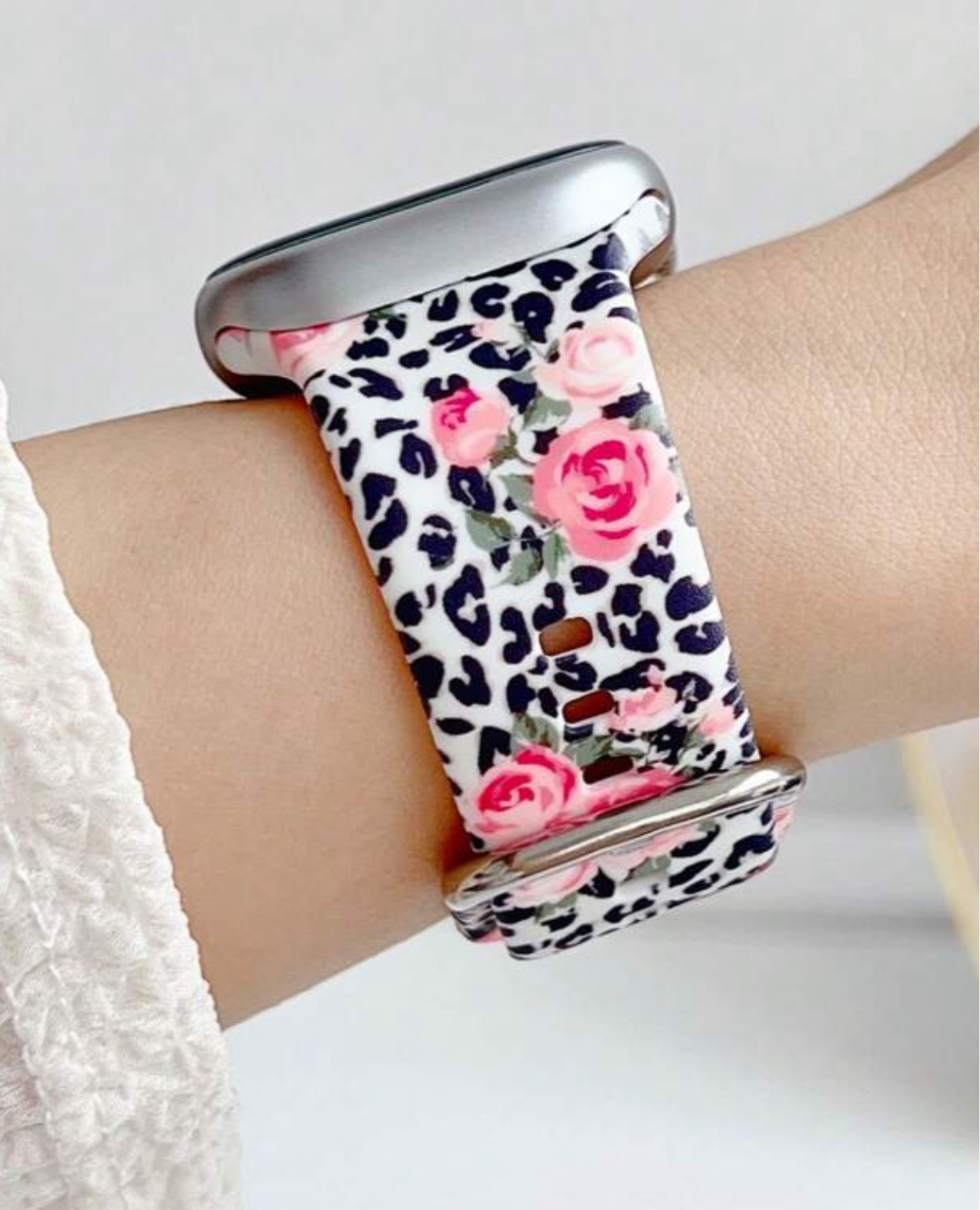 Leopard & Roses Apple Watch Band