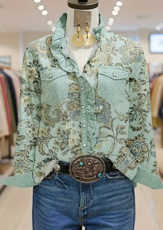 Paisley Western Top