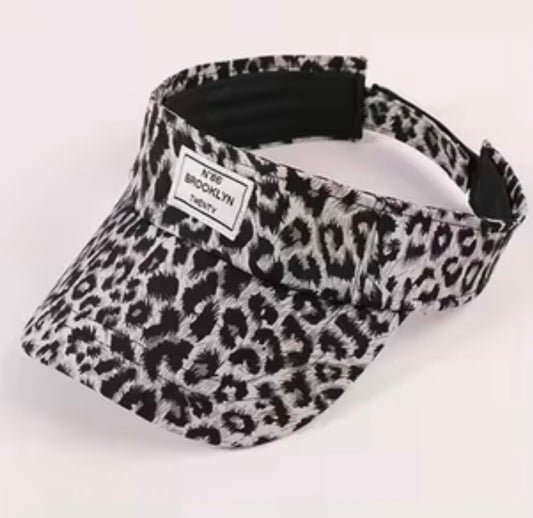 Leopard Print Sun Visor